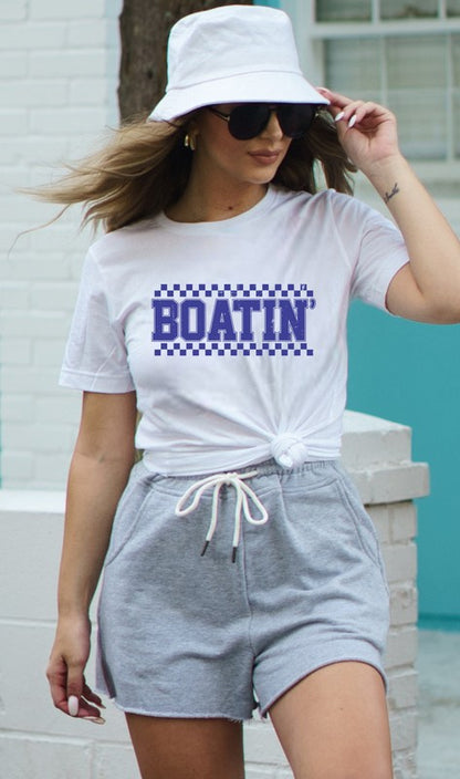 Boatin' Summer Tultex Graphic Tee