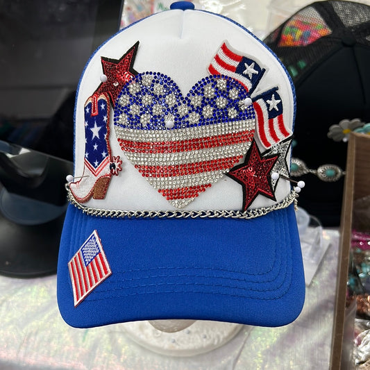 American flag hat